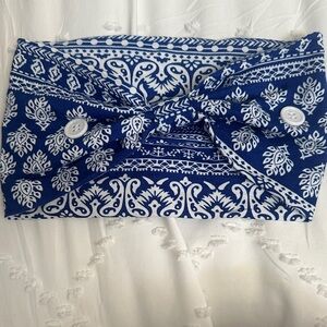 Blue and White Patterned Headband
